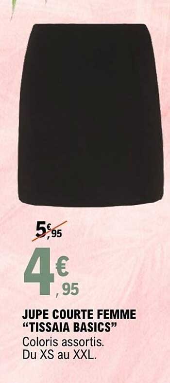 JUPE COURTE FEMME “TISSAIA BASICS”