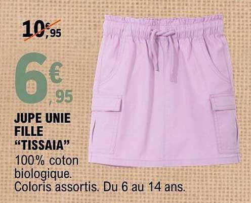 JUPE UNIE FILLE “TISSAIA”
