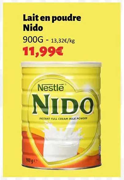 Lait en poudre Nido