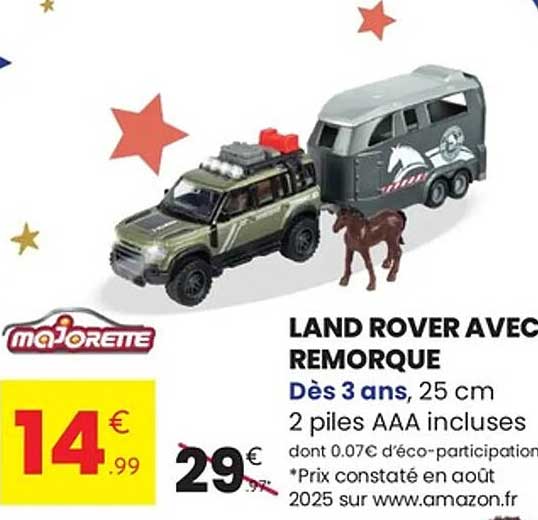 LAND ROVER AVEC REMORQUE