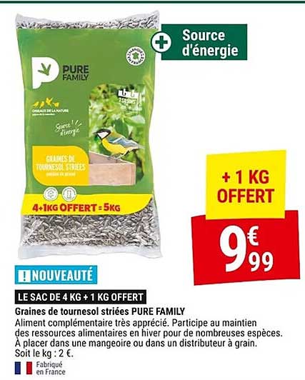 LE SAC DE 4 KG + 1 KG OFFERT