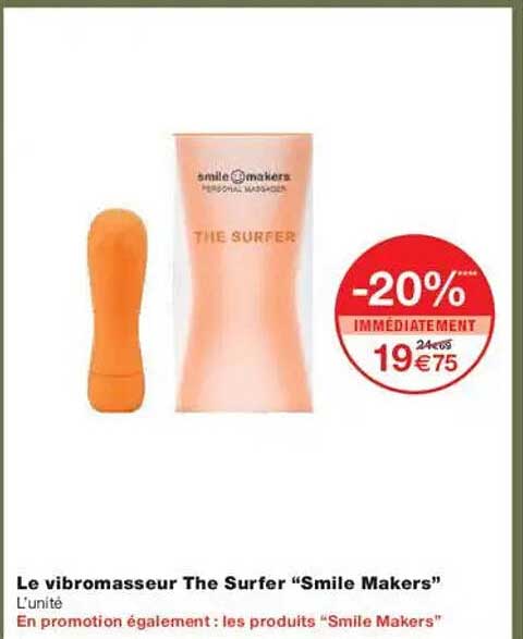 Le vibromasseur The Surfer "Smile Makers"