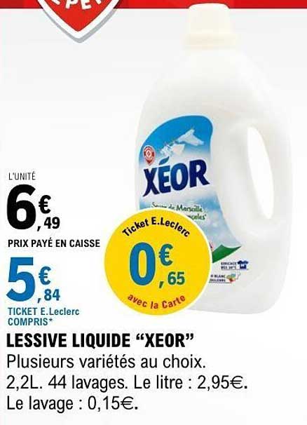 LESSIVE LIQUIDE “XEOR”