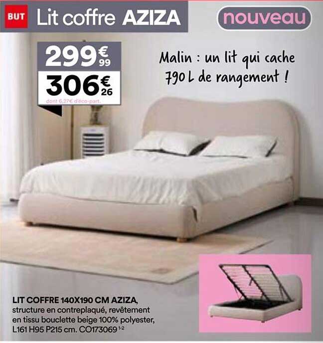 Lit coffre AZIZA