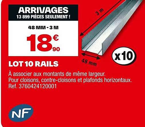 LOT 10 RAILS