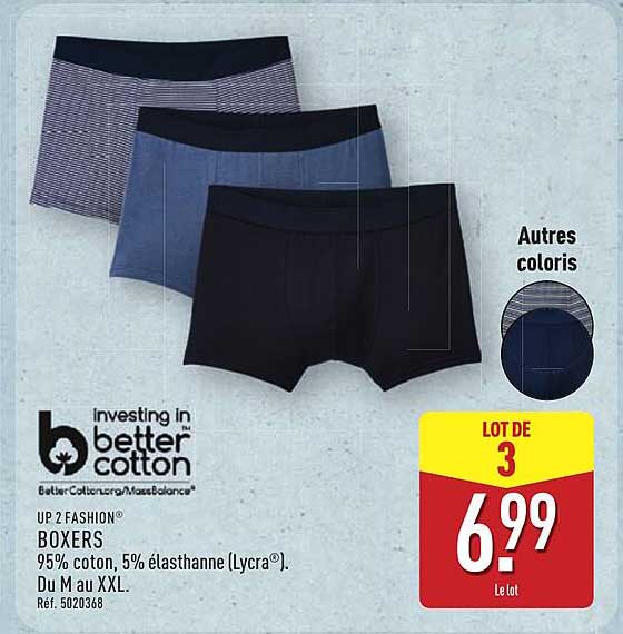 LOT DE 3 BOXERS