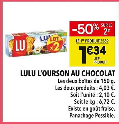 LULU L'OURSON AU CHOCOLAT