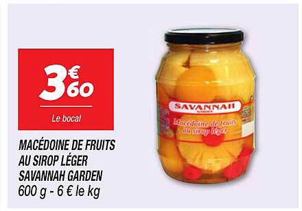 MACÉDOINE DE FRUITS AU SIROP LÉGER SAVANNAH GARDEN