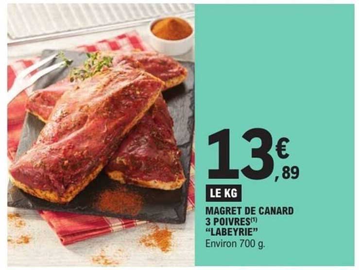MAGRET DE CANARD 3 POIVRES(*) "LABEYRIE"