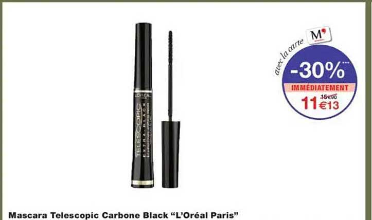 Mascara Telescopic Carbone Black "L’Oréal Paris"