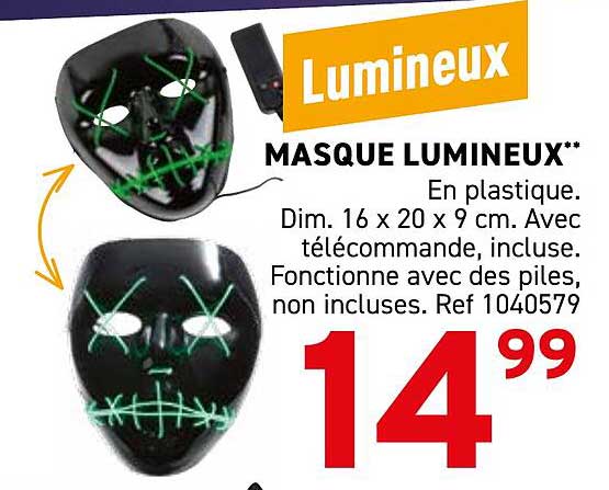 MASQUE LUMINEUX