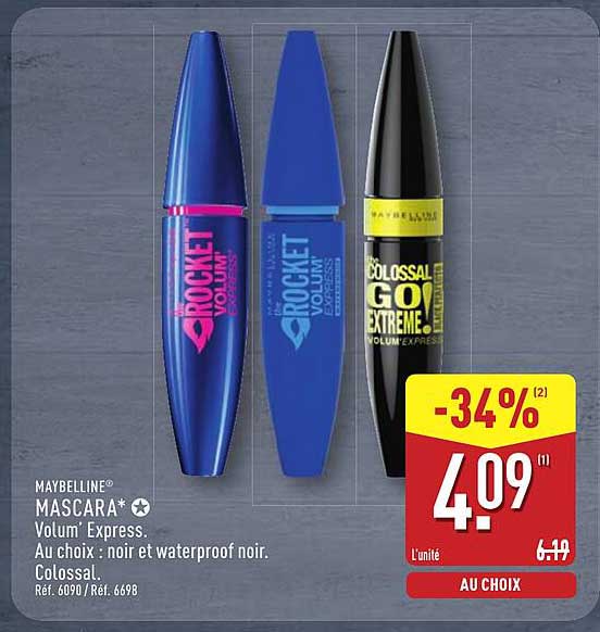 MAYBELLINE® MASCARA* Volum' Express.
