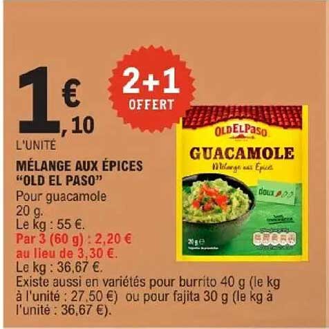 MÉLANGE AUX ÉPICES "OLD EL PASO"