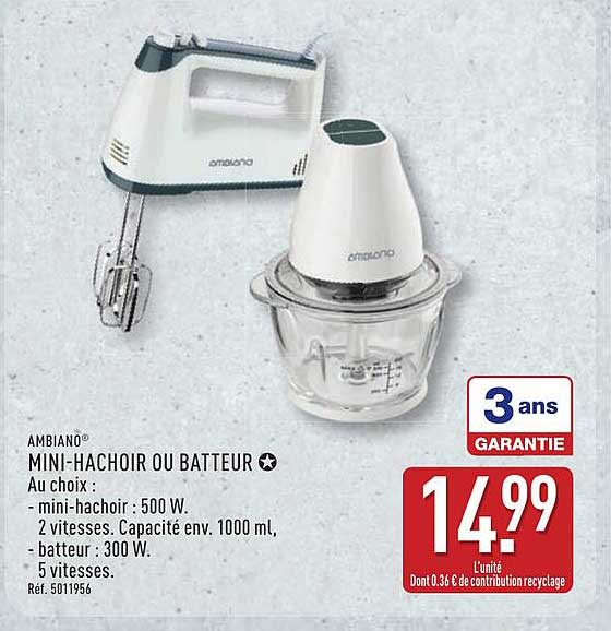 MINI-HACHOIR OU BATTEUR