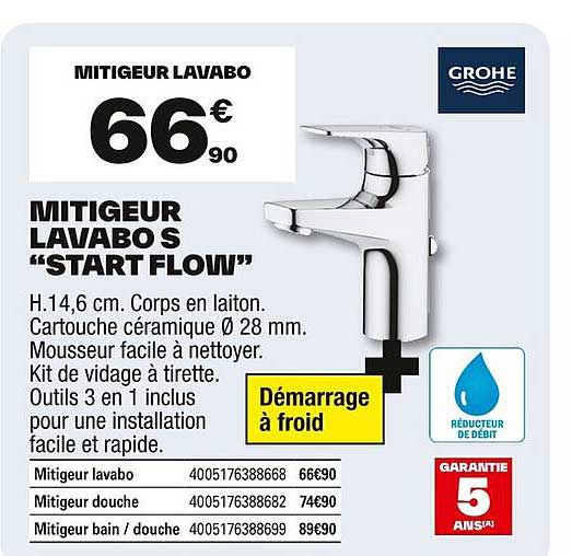 MITIGEUR LAVABO S "START FLOW"