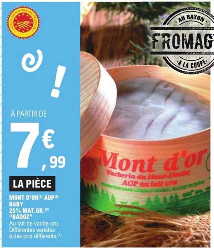 Mont d'or AOP Baby à partir de 7,99 € la pièce