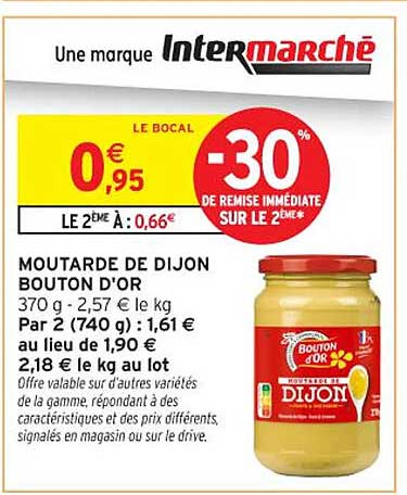 MOUTARDE DE DIJON BOUTON D'OR