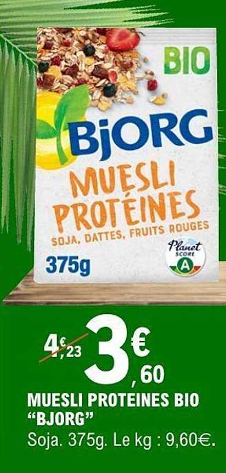 MUESLI PROTEINES BIO "BJORG"