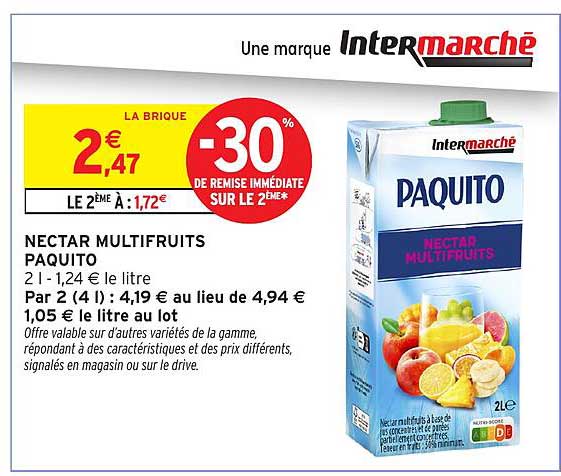 NECTAR MULTIFRUITS PAQUITO