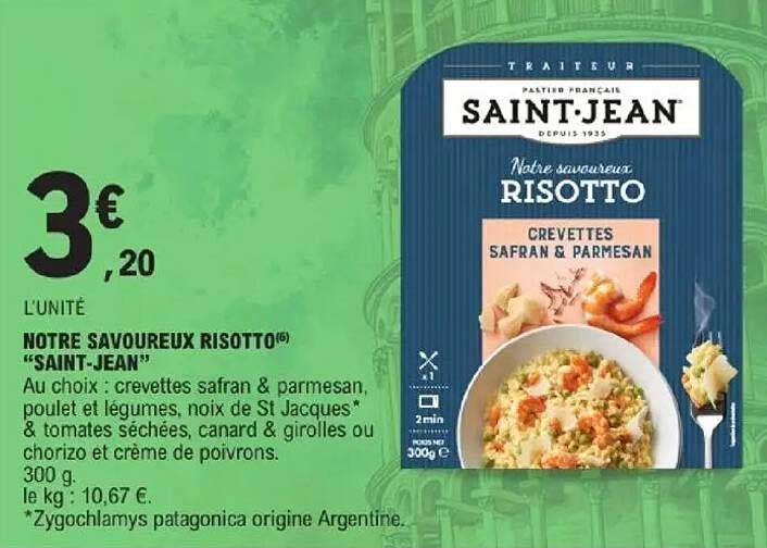 NOTRE SAVOUREUX RISOTTO "SAINT-JEAN"
