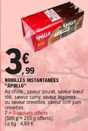 NOUILLES INSTANTANÉES "APOLLO"