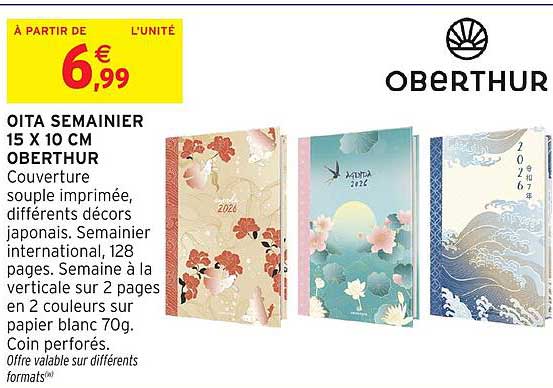OITA SEMAINIER 15 X 10 CM OBERTHUR