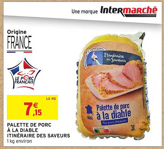 PALETTE DE PORC À LA DIABLE