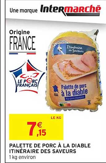 PALETTE DE PORC À LA DIABLE ITINÉRAIRE DES SAVEURS