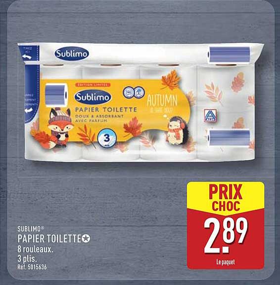 PAPIER TOILETTE Sublimo 8 rouleaux