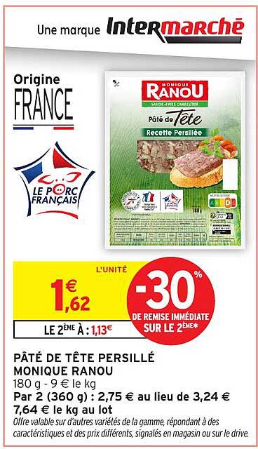 PÂTÉ DE TÊTE PERSILLÉ MONIQUE RANOU
