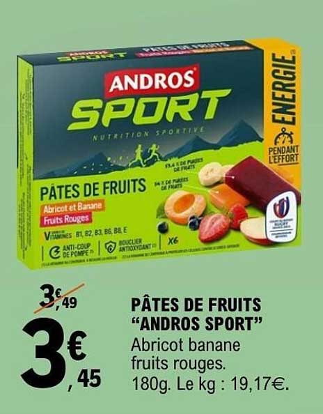 PÂTES DE FRUITS “ANDROS SPORT”