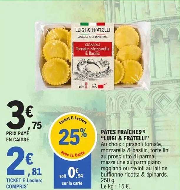 PÂTES FRAÎCHES "LUIGI & FRATELLI"
