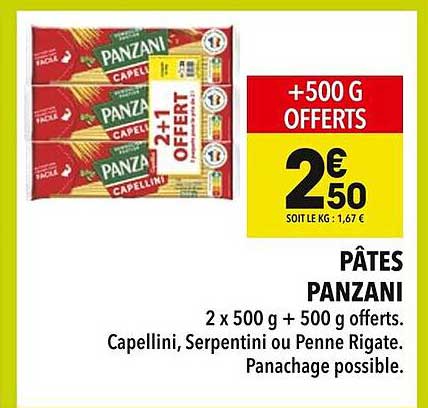 PÂTES PANZANI
