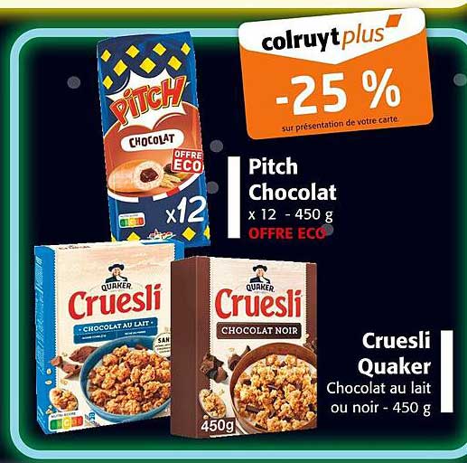 Pitch Chocolat x 12 - 450 g OFFRE ÉCO