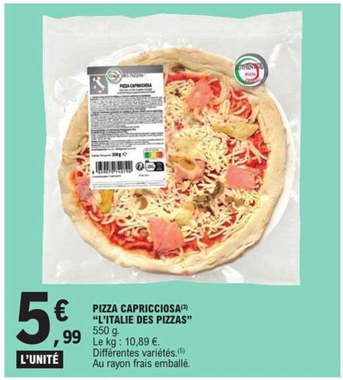 PIZZA CAPRICCIOSA "L’ITALIE DES PIZZAS"