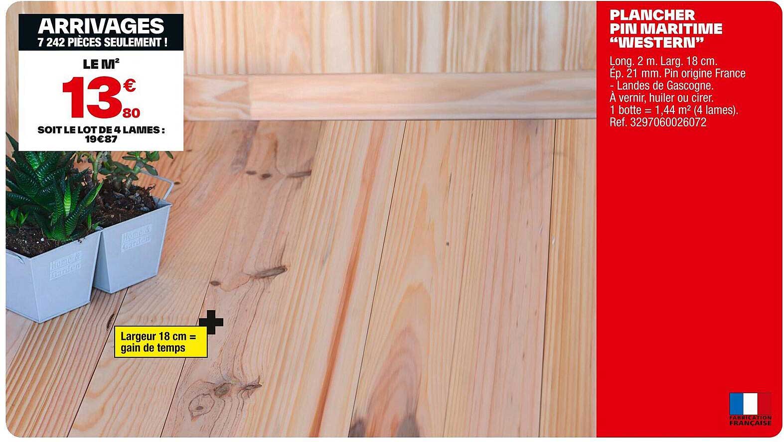 PLANCHER PIN MARITIME "WESTERN"