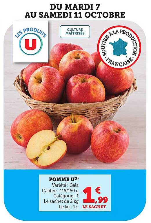 POMME U(2) - Variété : Gala