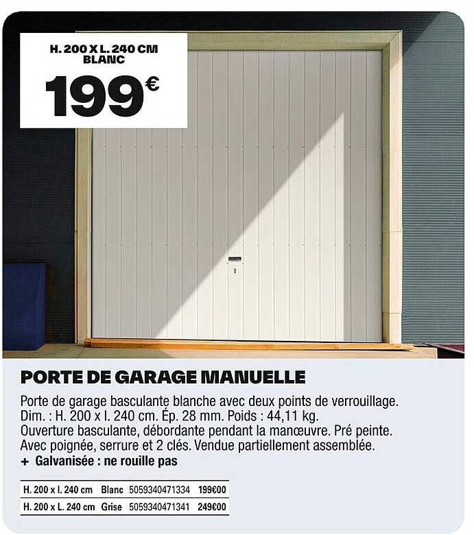 PORTE DE GARAGE MANUELLE