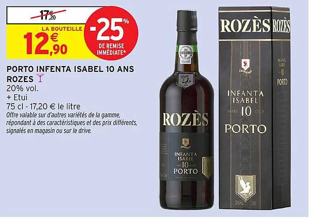 PORTO INFENTA ISABEL 10 ANS ROZES