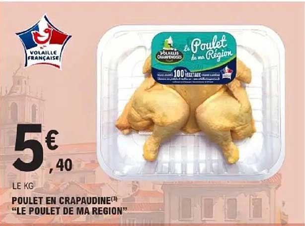 Poulet en Crapaudine "Le Poulet de Ma Région"