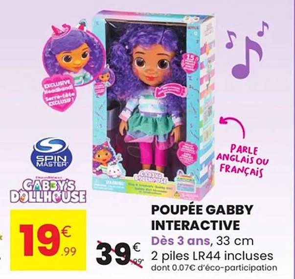 POUPÉE GABBY INTERACTIVE