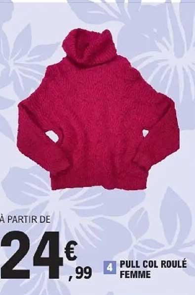 PULL COL ROLÉ FEMME