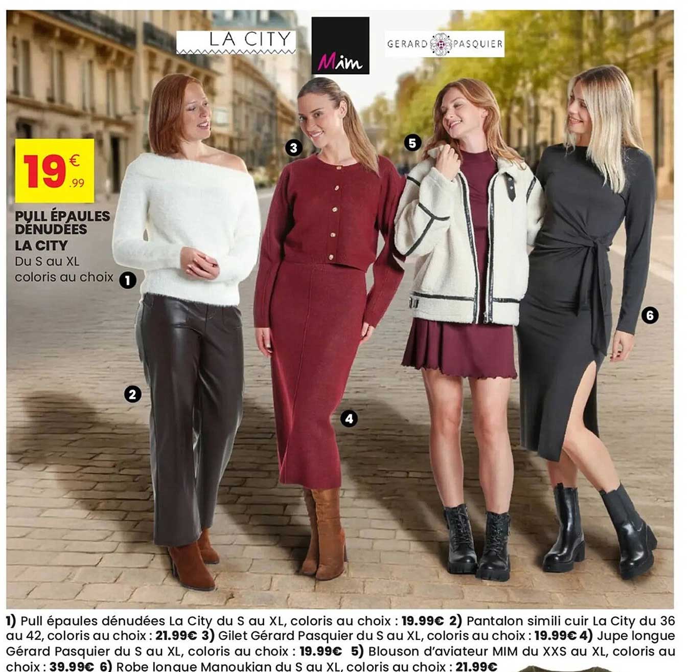 PULL ÉPAULES DÉNUDEES LA CITY