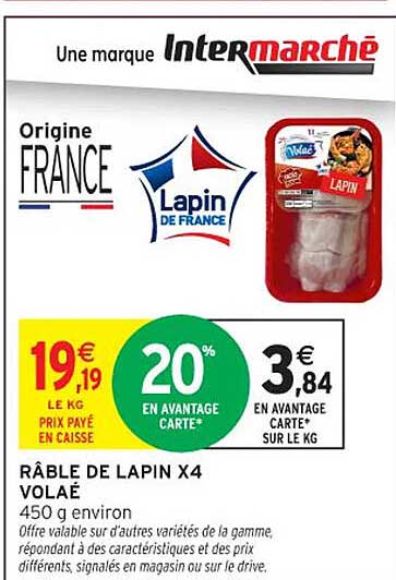 RÂBLE DE LAPIN X4 VOLAÉ