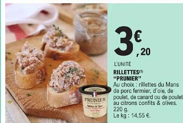 RILLETTES "PRUNIER"