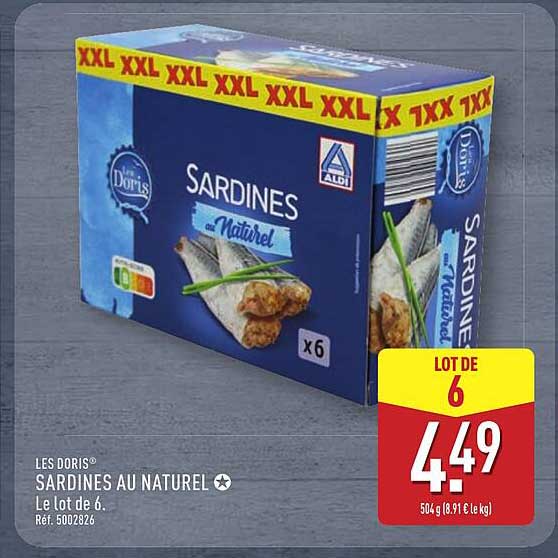SARDINES AU NATUREL
