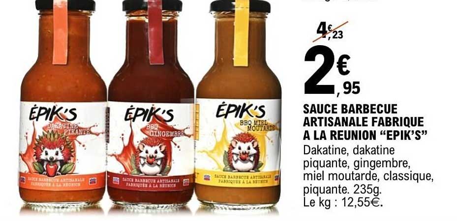 SAUCE BARBECUE ARTISANALE FABRIQUE A LA REUNION "EPIK’S"