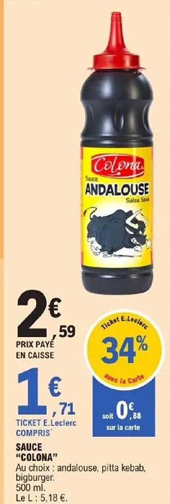 Sauce 'Colona' Andalouse