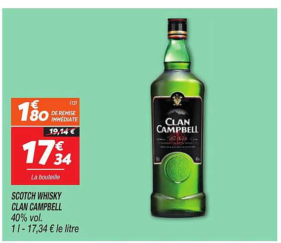 SCOTCH WHISKY CLAN CAMPBELL