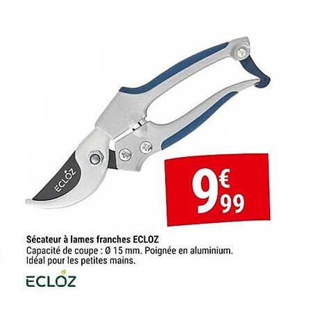 Sécateur à lames franches ECLOZ